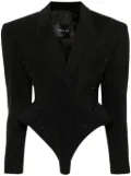 Mugler Hook & Eye bodysuit jacket - Black