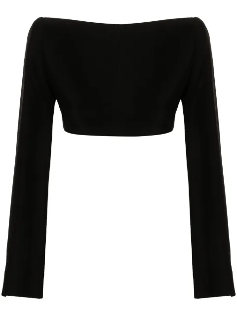 Mugler Backless cropped jacket