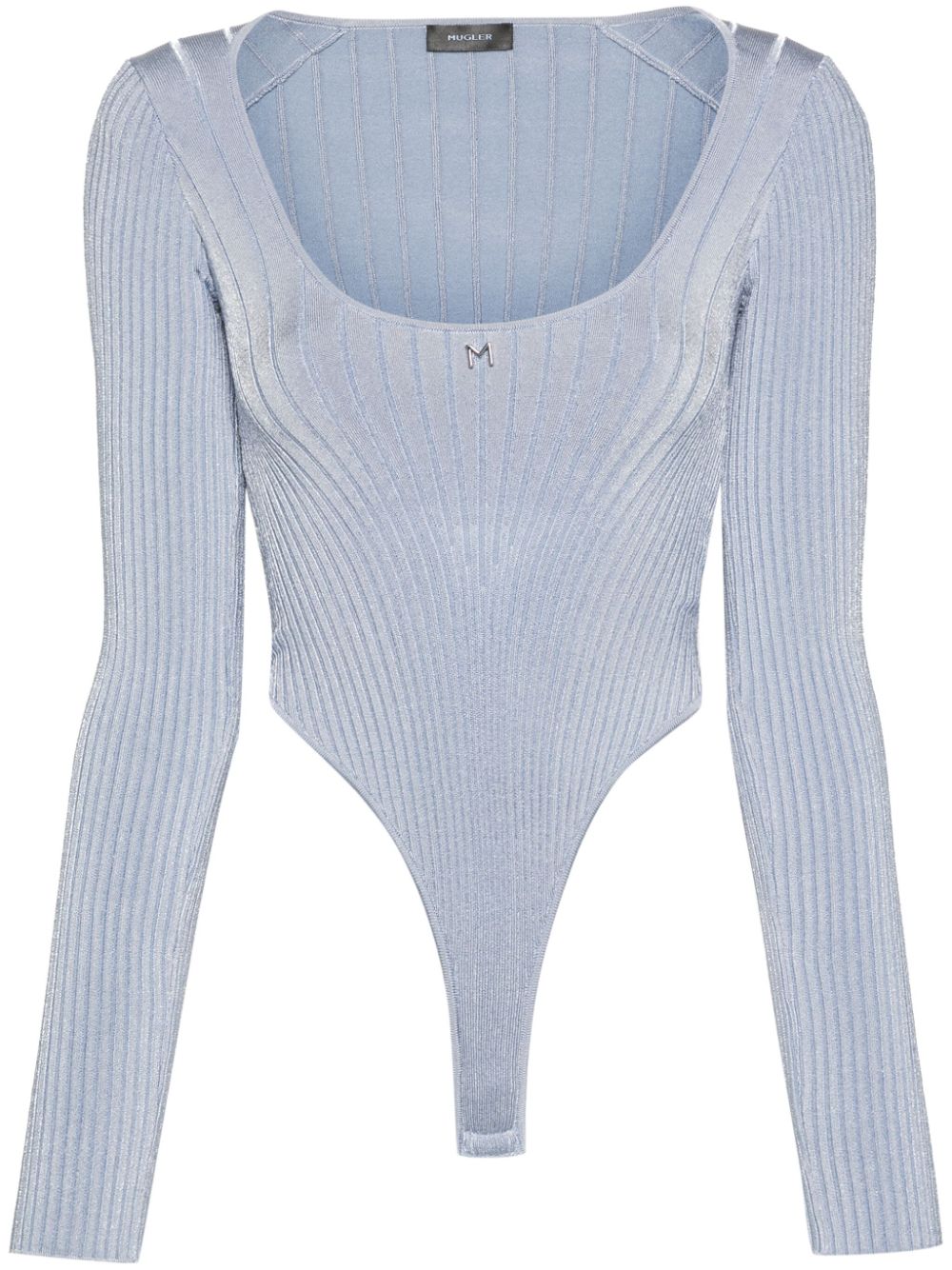 M-plaque knitted bodysuit