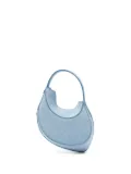 Mugler Spiral Curve 02 denim mini bag - Blue