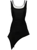 Mugler Double Strap mini dress - Black