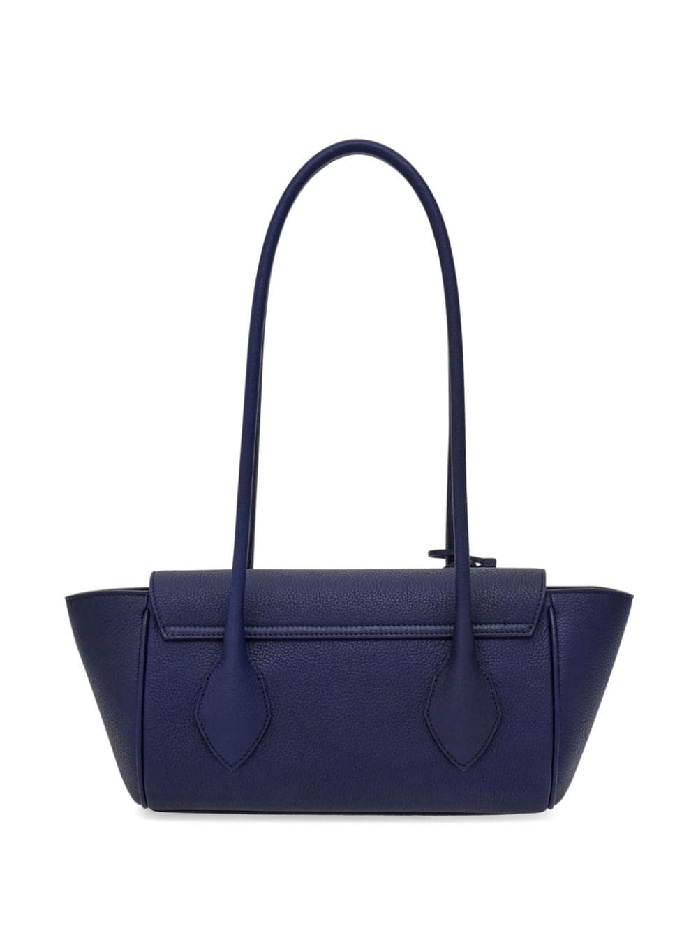 Shop Ferragamo Small East-west Leather Tote Bag In Blue