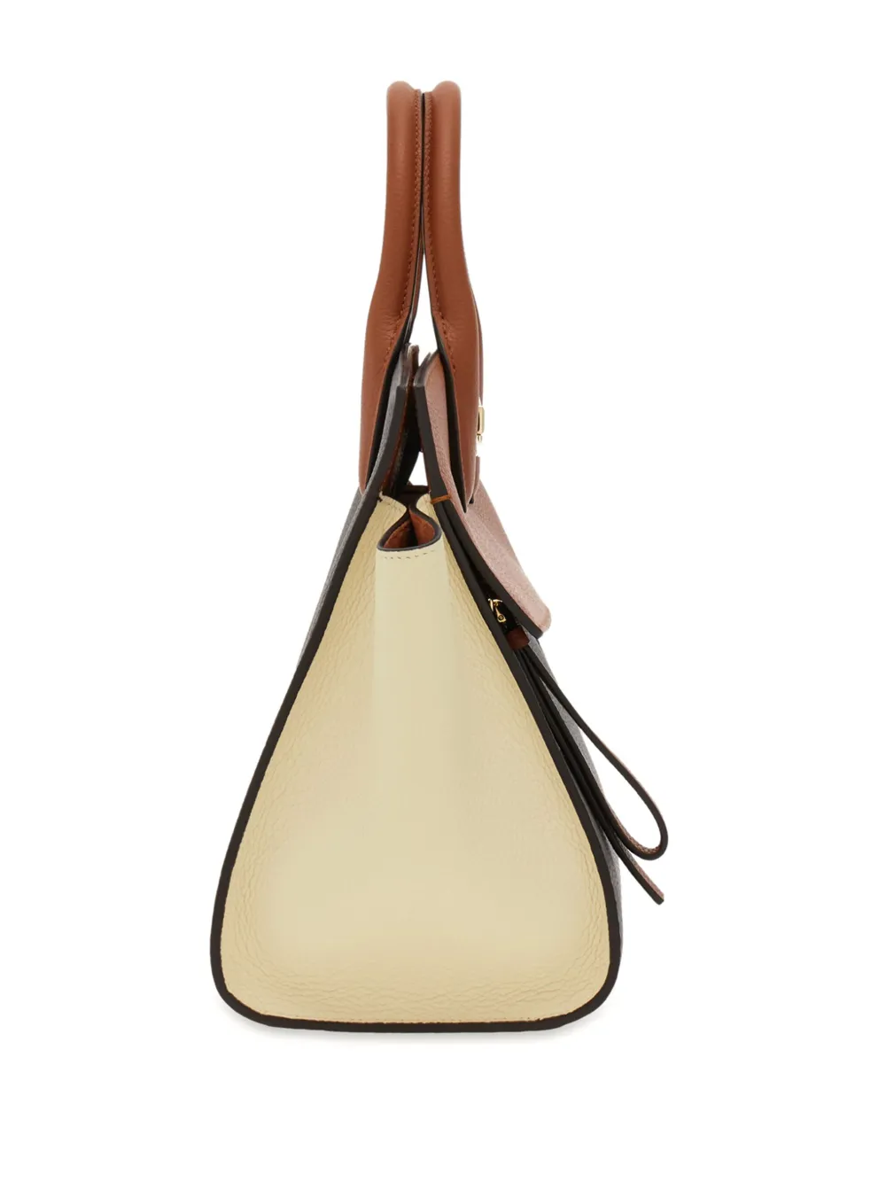 Ferragamo Studio leren shopper Bruin