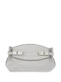 Ferragamo Hug crystal-embellished clutch bag - Grey