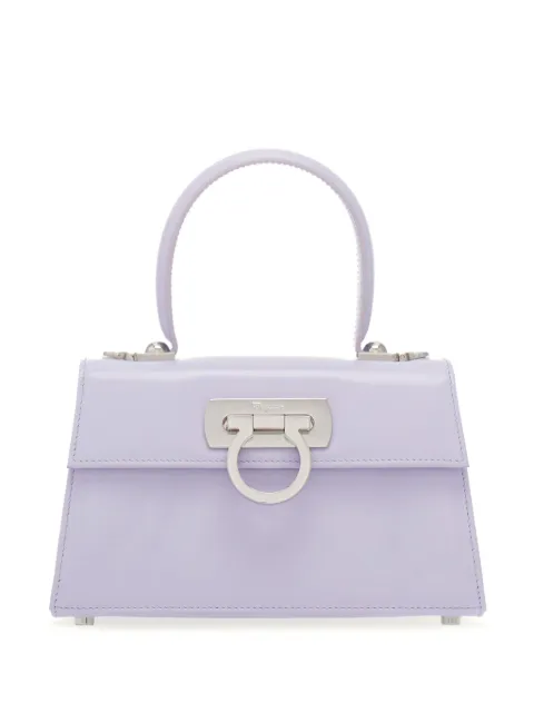 Ferragamo Iconic patent-leather tote bag