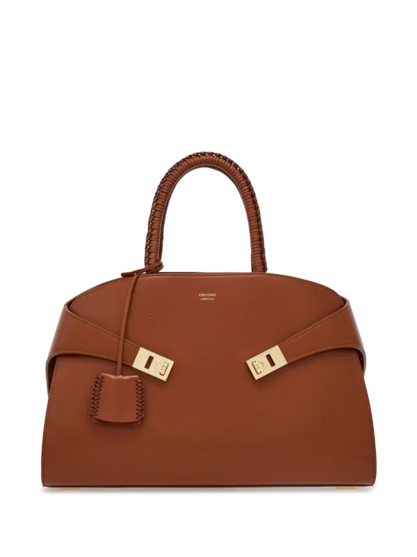 24PF new/FERRAGAMO ハグミディアムトートバッグ Bag Brown 25845175_56526528_600.jpg