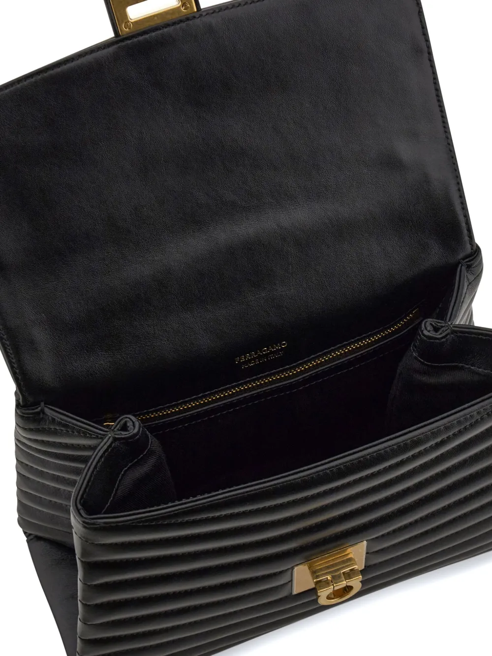 Ferragamo Medium gewatteerde handtas - Zwart