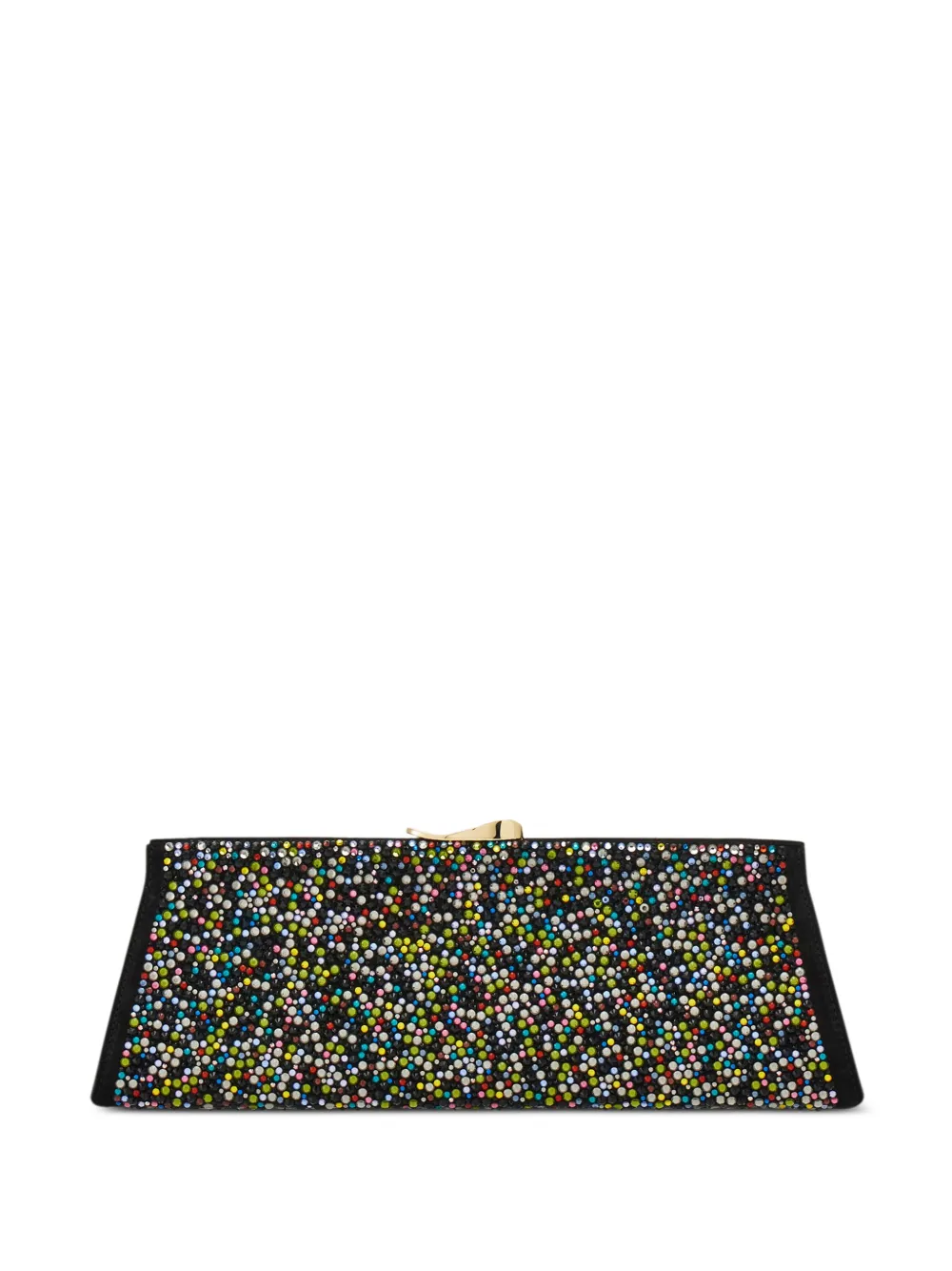 Ferragamo Clutch verfraaid met kristallen Veelkleurig