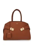 Ferragamo small The Hug leather tote bag - Brown