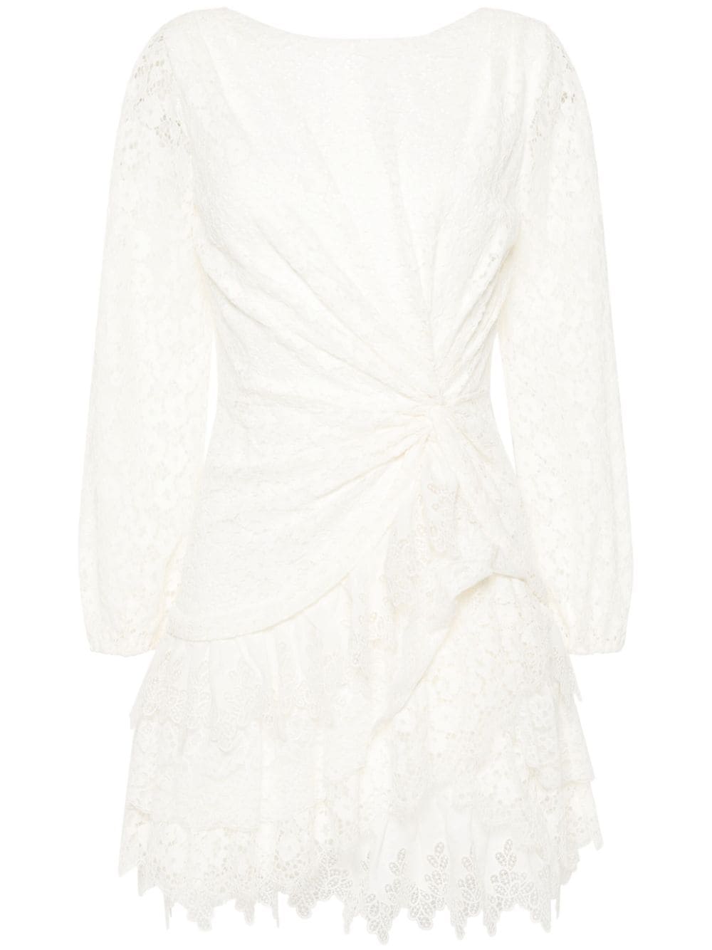 Maje Corded-lace Mini Dress In White