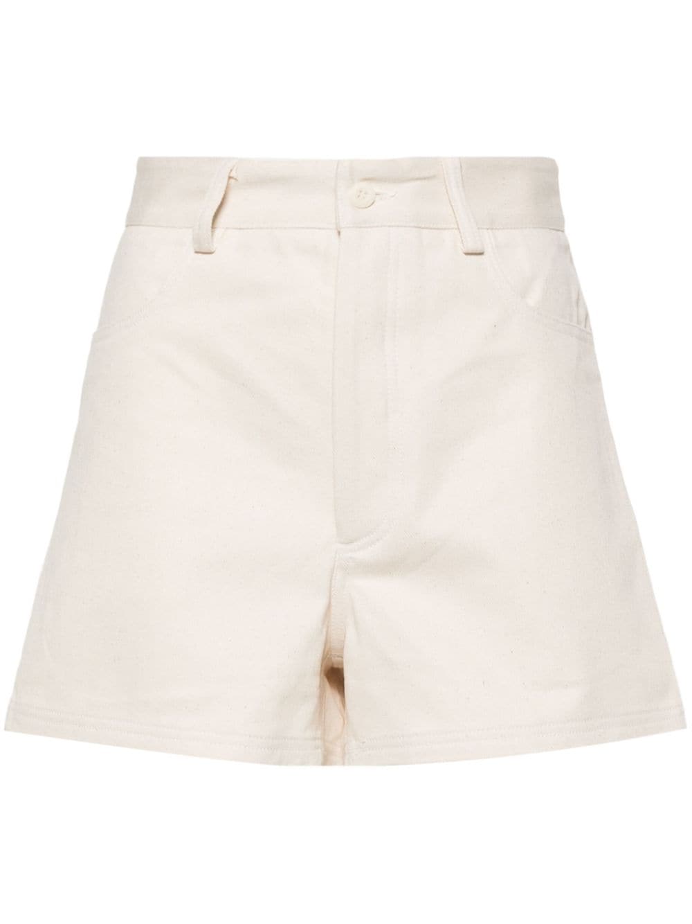 Baserange Organic-cotton Shorts In Neutrals