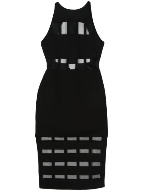 Genny vestido midi con diseño semitransparente