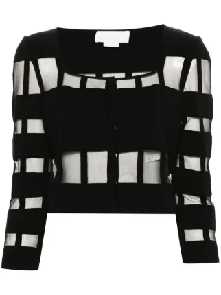 Genny セミシアー カーディガン - Farfetch 