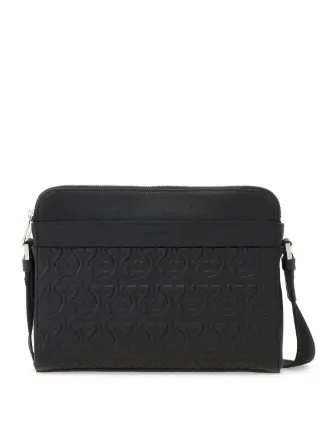 Ferragamo Gancini Crossbody Bag Black FARFETCH AU