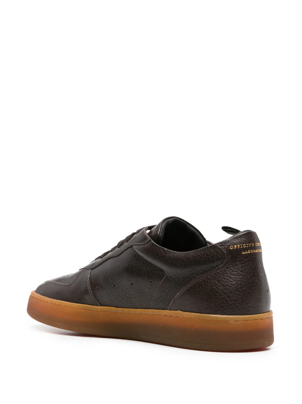Officine Creative Asset 001 leren sneakers Bruin