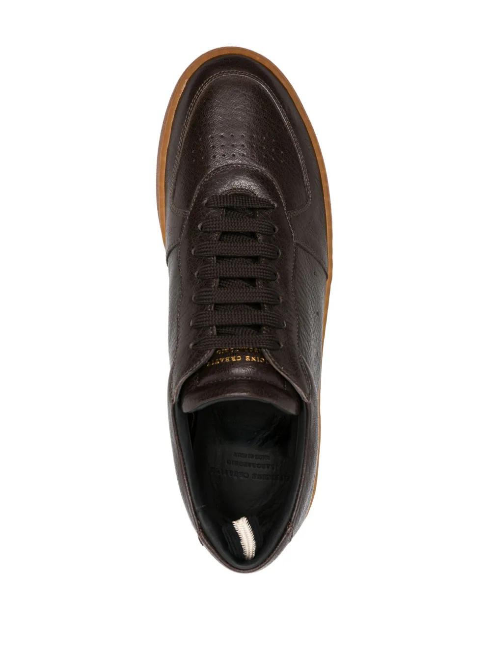 Officine Creative Asset 001 leren sneakers Bruin