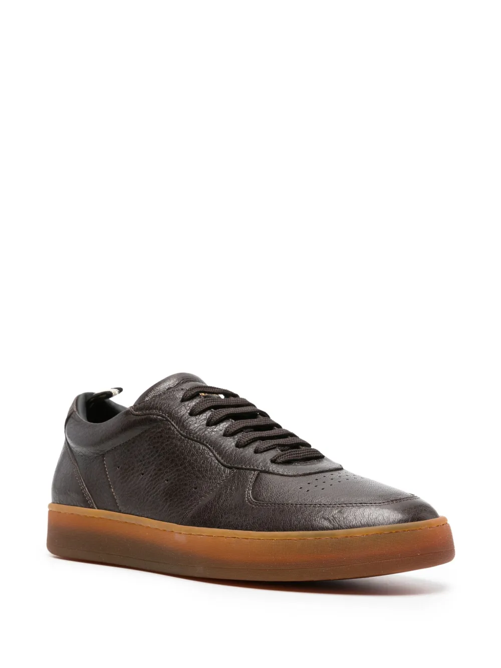 Officine Creative Asset 001 leren sneakers Bruin