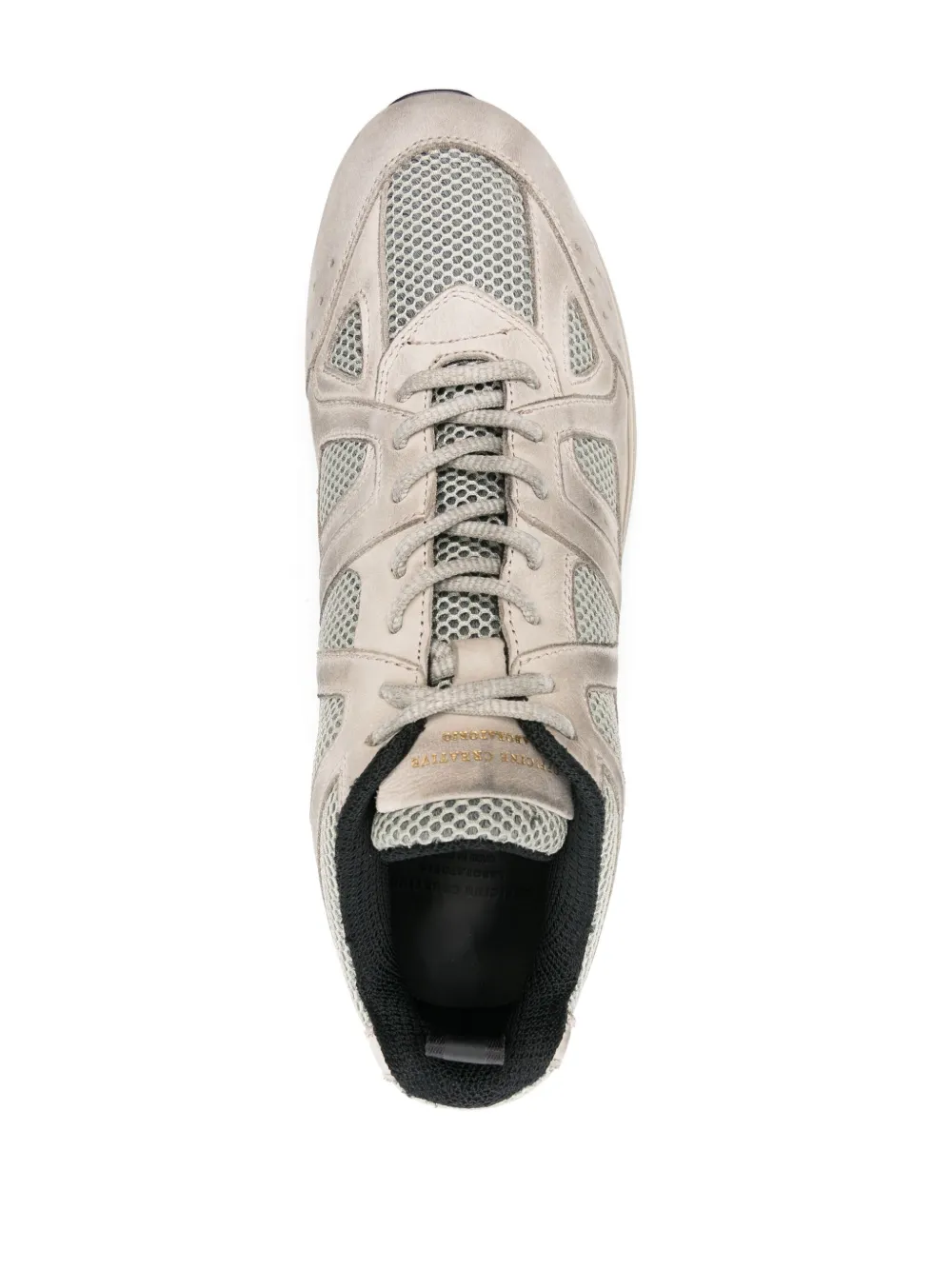 Officine Creative Sneakers met gerafeld effect Beige