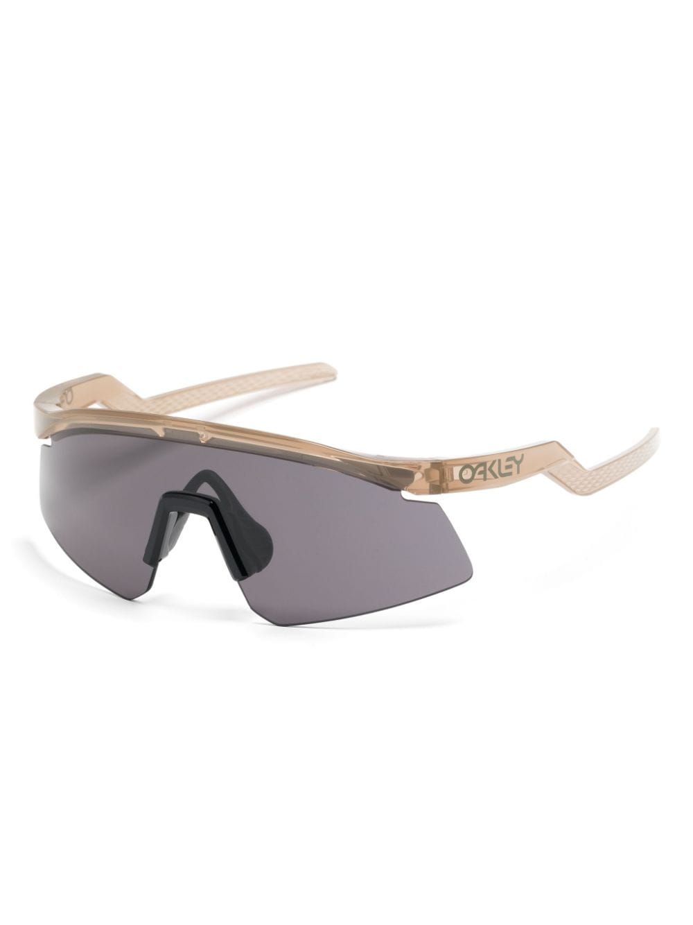 Oakley Hydra shield-frame sunglasses Beige