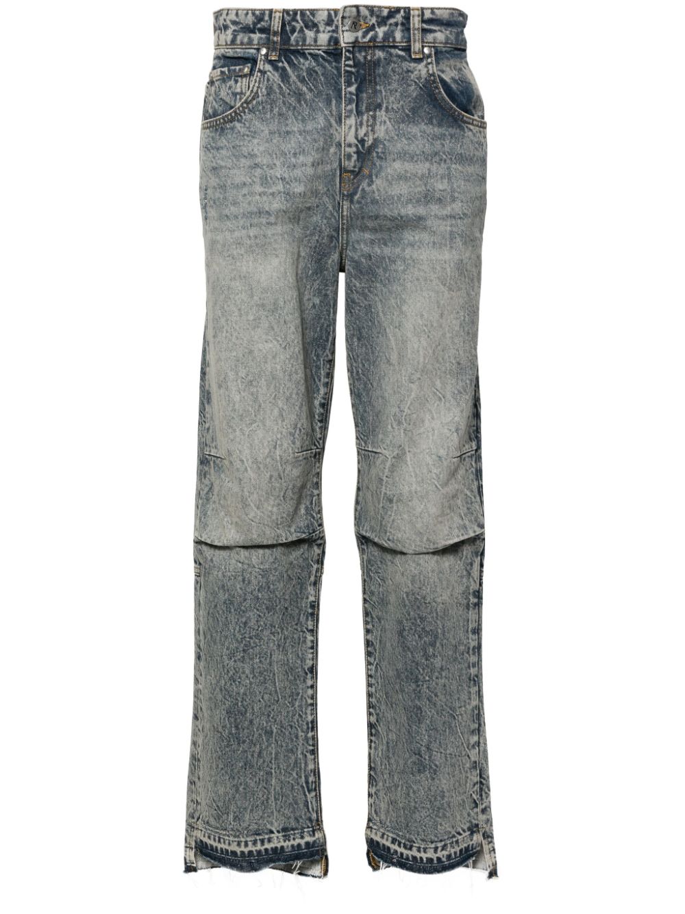 Represent R2 Mid-rise Straight-leg Jeans In Blue