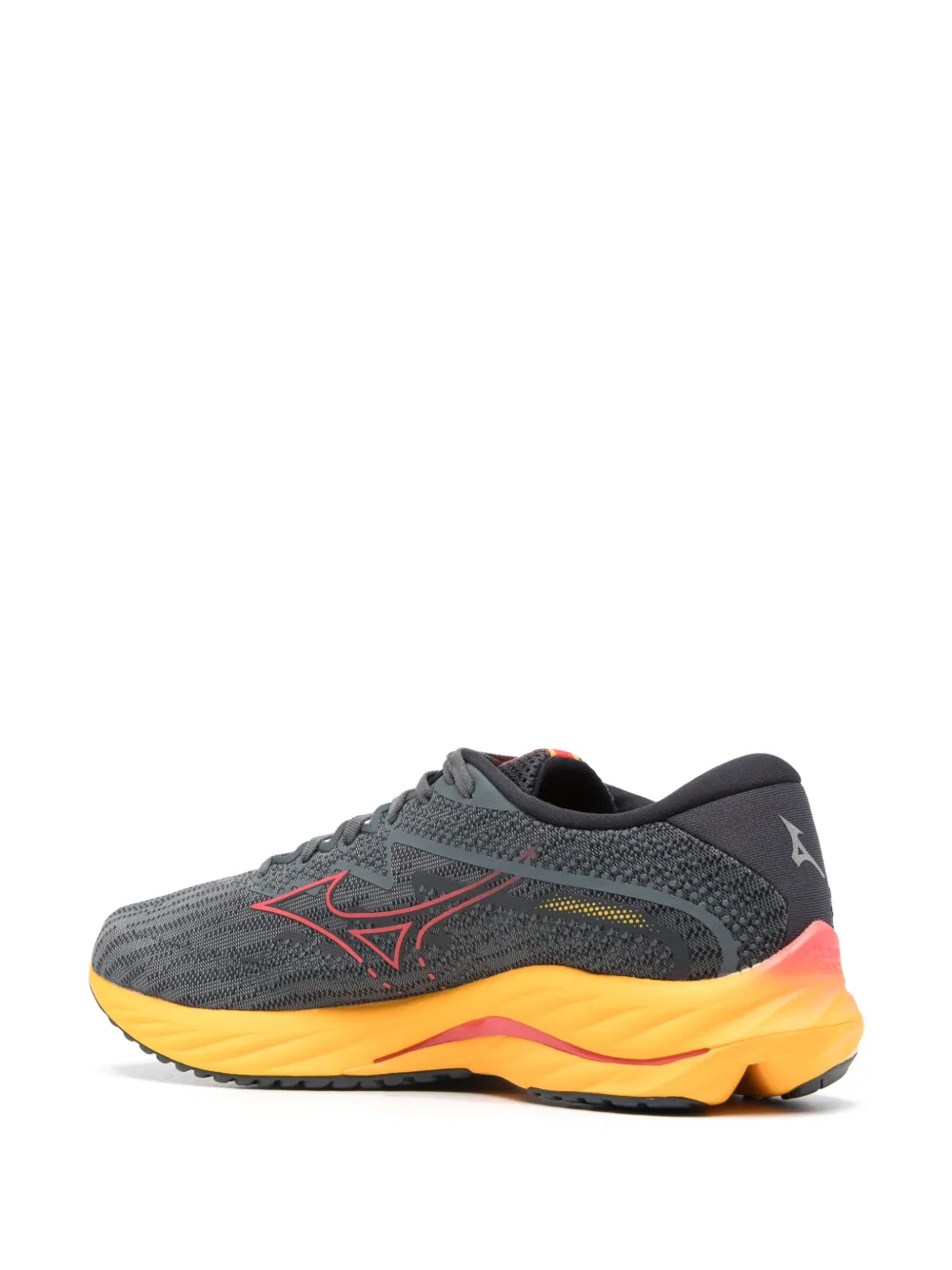 Shop Mizuno Wave Rider 27 Sneakers In Grey