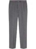 Versace houndstooth-pattern wool trousers - Grey