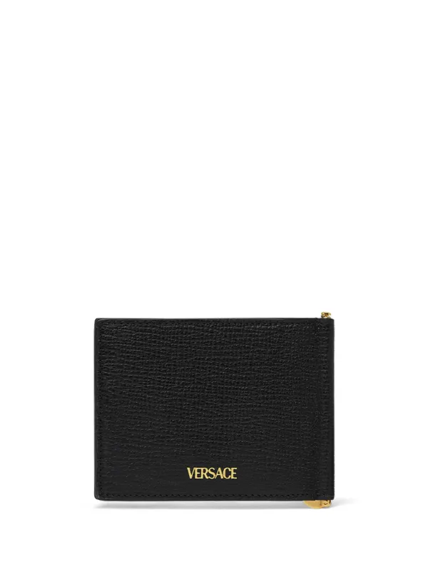 Versace 財布　　最終価格 Versace Medusa Biggie Leather Clip Wallet | Black | FARFETCH