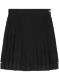 Versace pleated silk mini skirt - Black
