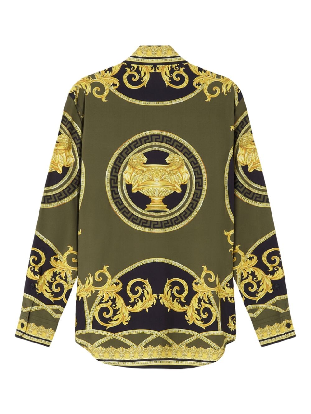 Versace Barocco-print shirt - Zwart