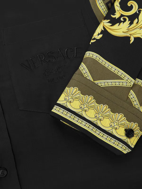 トップス gianni versace Y Versace Camisa La Coupe Des Dieux | Preto | FARFETCH BR