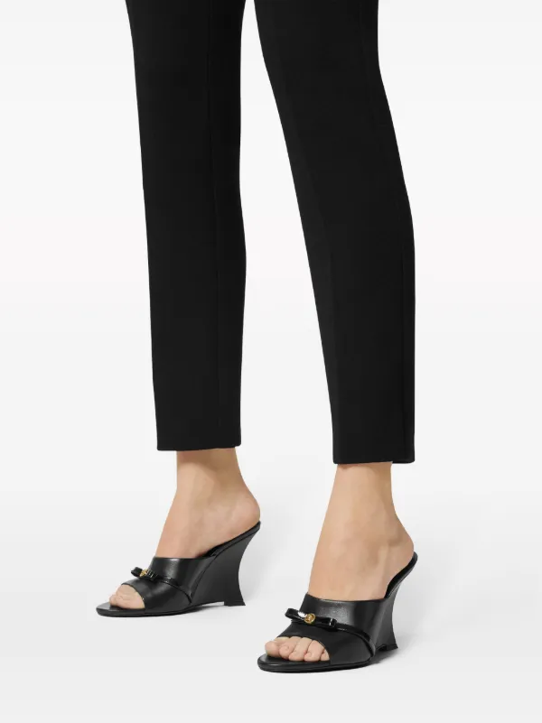 Mules compensées noires deals