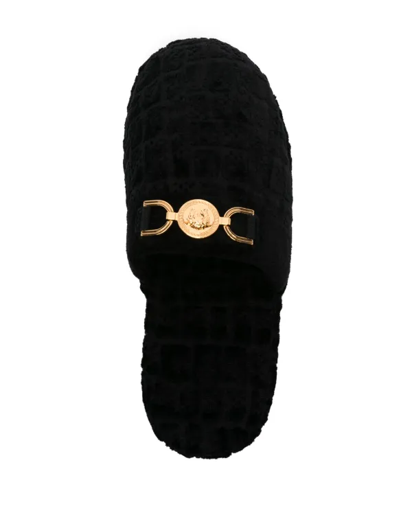 BRAND NEW Versace Medusa Plaque Slip Ons Shop Versace Medusa-Plaque Slip-On Loafers on Sale at  main image 4