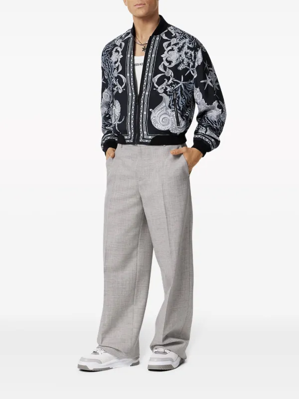 Versace バロッコ シー リバーシブル ボンバージャケット