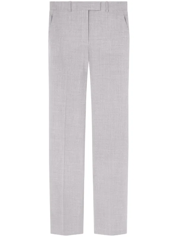 Versace Tailored Straight-leg Trousers in Grey