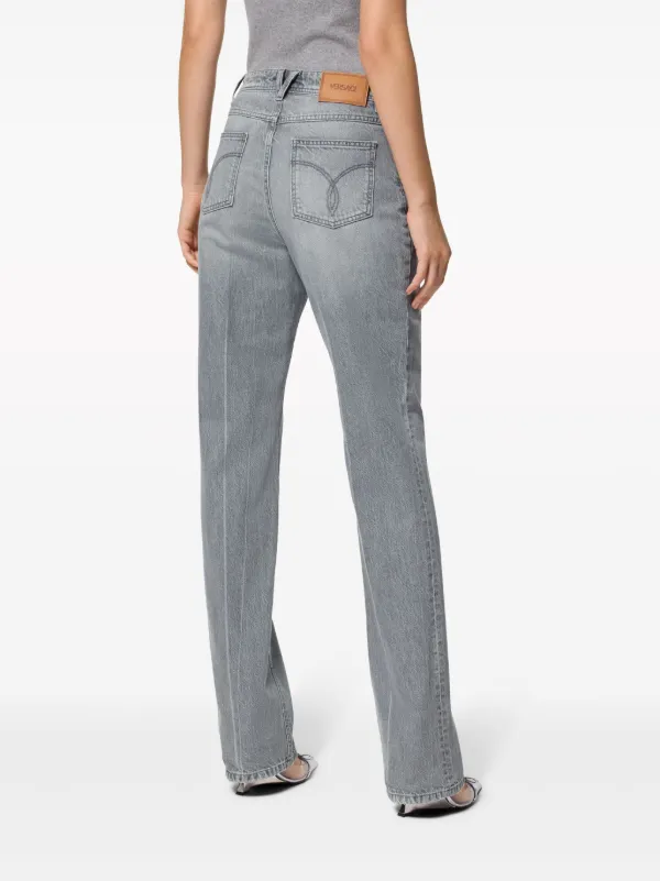 デニム・ジーパン VERSACE 'Medusa '95' boyfriend jeans Gray 10136871A11547 Versace Medusa '95 Boyfriend Jeans | Grey | FARFETCH