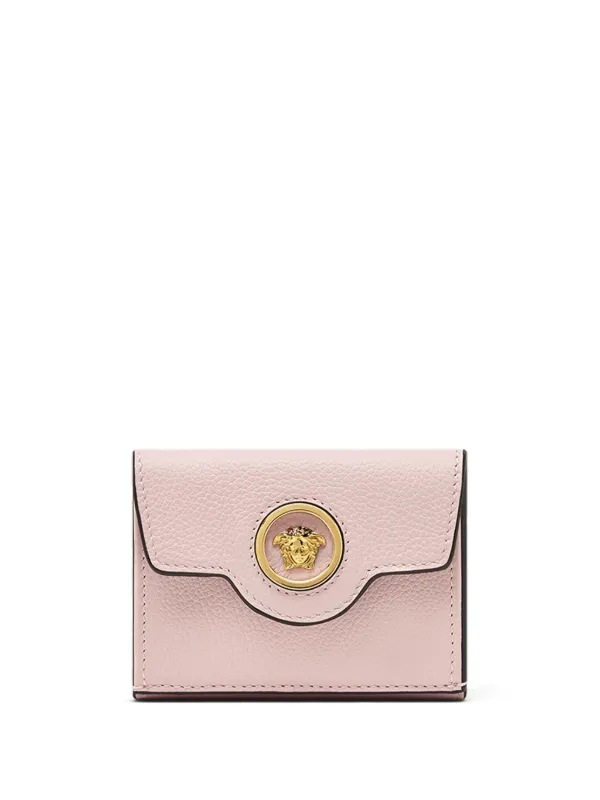本命ギフト Versace ラ メドゥーサ 三つ折り財布 | ピンク | FARFETCH JP 小物
