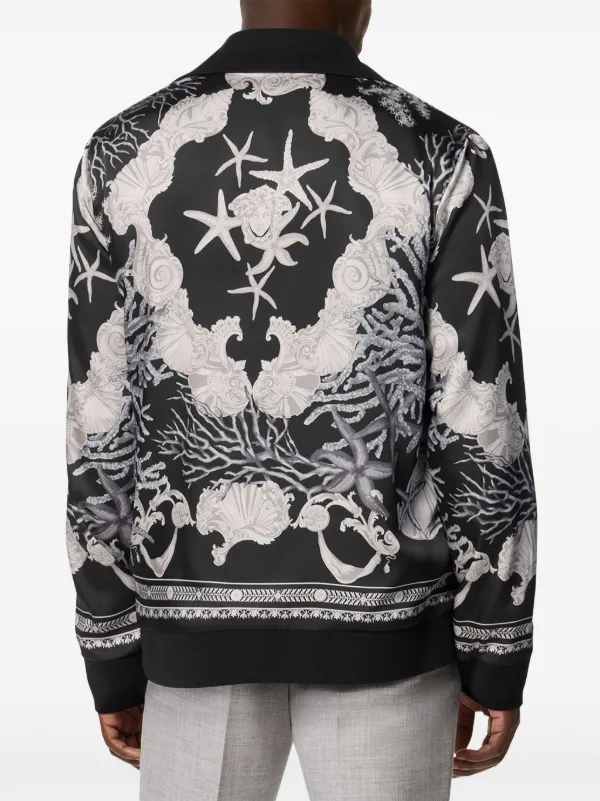 ヴェルサーチェ☆バロッコ シー リバーシブルカーディガン Versace バロッコ シー リバーシブル カーディガン | ブラック