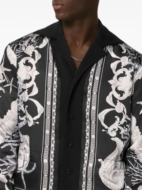 Versace★バロッコ シー リバーシブル カーディガン Versace バロッコ シー リバーシブル カーディガン | ブラック