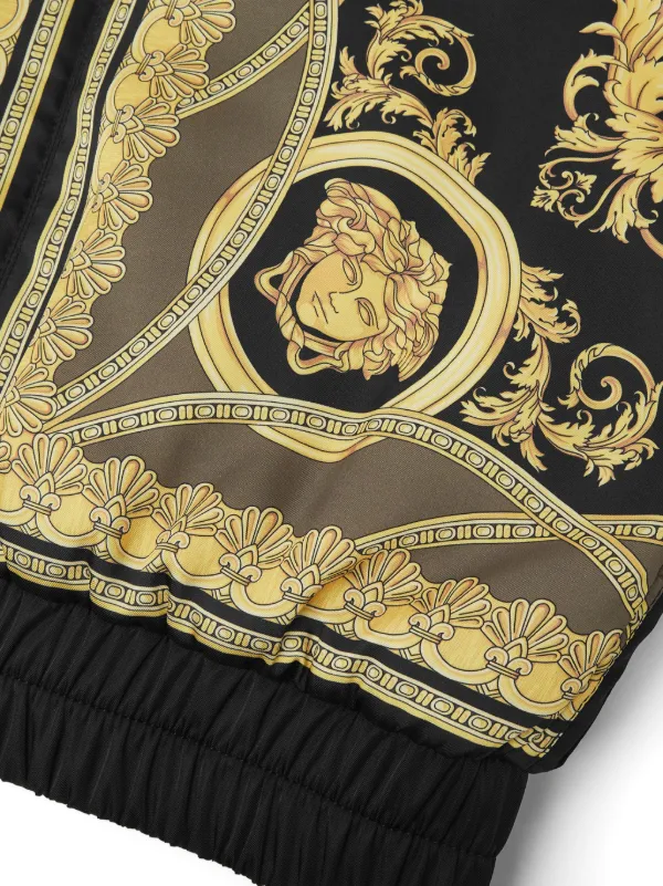 Versace La Coupe Des Dieux Bomber Jacket Black FARFETCH IN