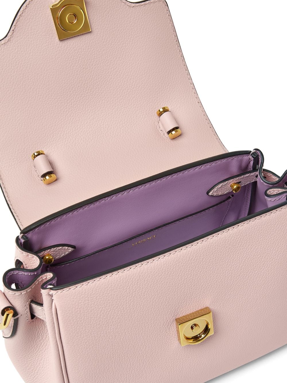 Shop Versace Small La Medusa Tote Bag In Pink