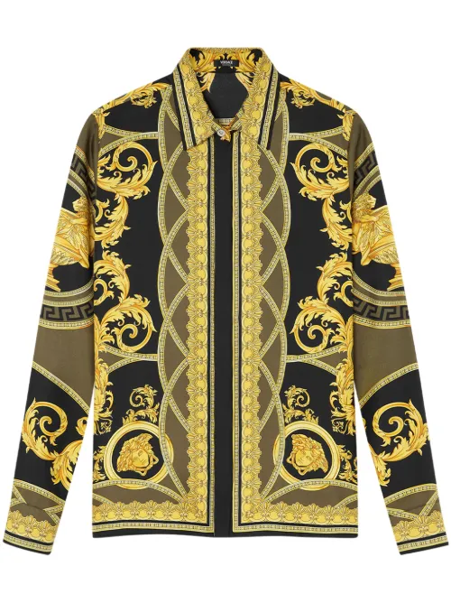 Chemise La Coupe des Dieux en soie - Versace - Modalova