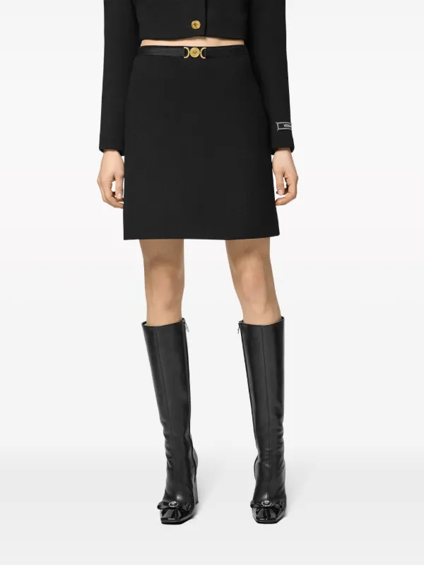 Versace Medusa '95 A-line Miniskirt | Black | FARFETCH