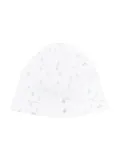 Tartine Et Chocolat hedgehog-print ribbed beanie - White