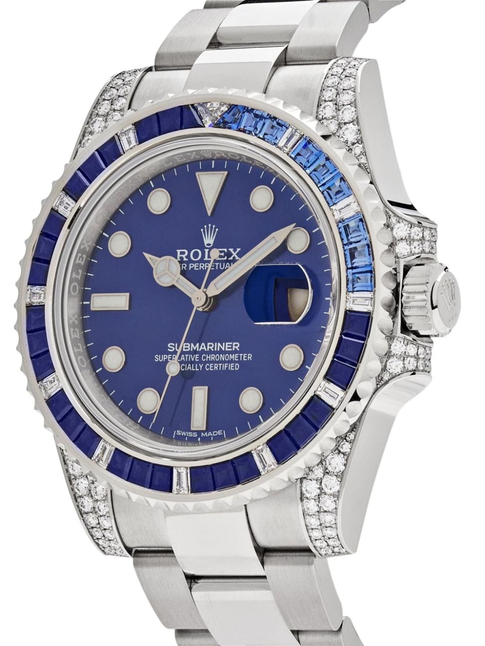 Rolex 2022 pre-owned Submariner Date horloge 40 mm - Blauw