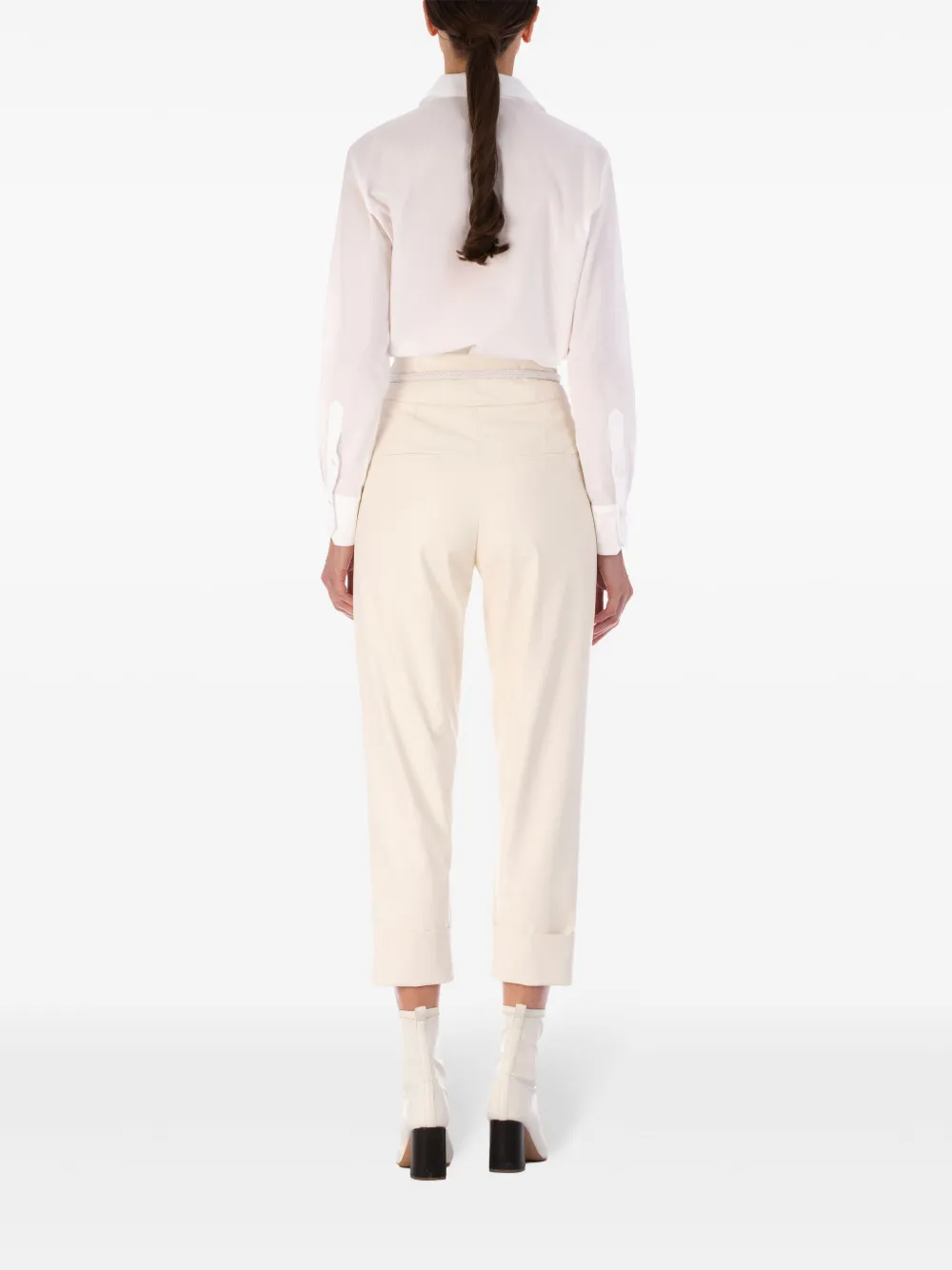 Silvia Tcherassi Moad straight broek Wit