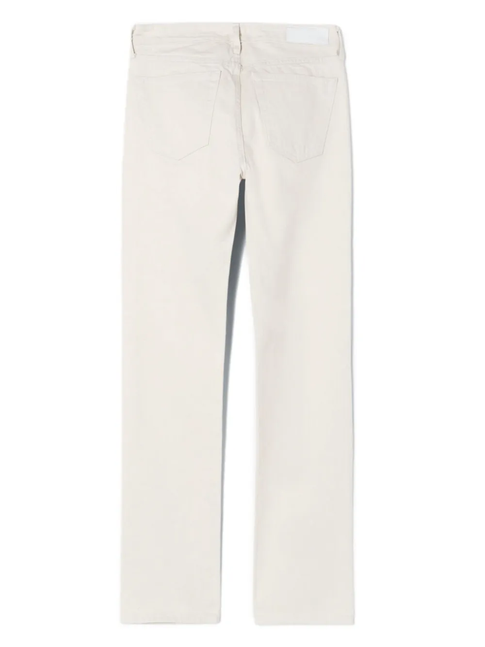 Shop Re/done The Anderson Mid-rise Straight-leg Jeans In Neutrals