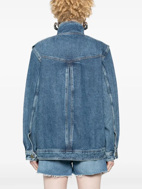 FRAME Power Denim Jacket | Blue | FARFETCH