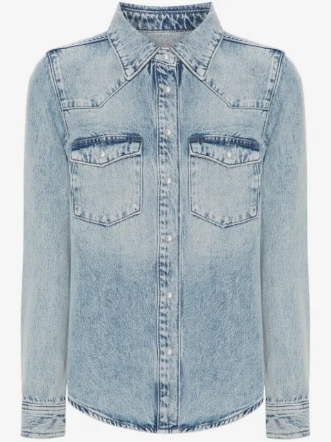FRAME Heritage washed-denim shirt 