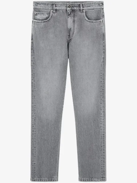 Versace frayed straight-leg jeans