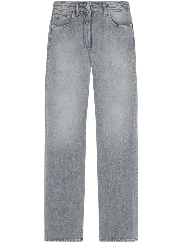 Versace high-rise straight-leg Jeans | Grey | FARFETCH